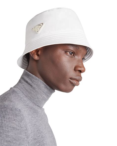 prada transparent bucket hat|white prada bucket hats men's.